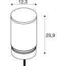 SLV 1006390 M-POL M Polehead Leuchtenkopf Anthrazit 19W 1150/1230lm 2700/3000K CRI90 DALI