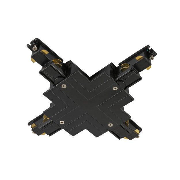 SLV 1006535 X-Verbinder für S-Track 3-Phasen-Einbauschiene Schwarz DALI