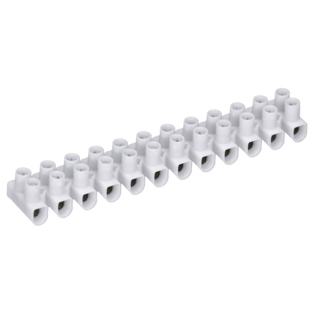 Voxura K04-2400-60 Lüsterklemme Kabelklemme Verbindungsklemmen Kabelverbinder 12-polig bis 6 mm² weiß mit VDE