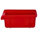 Voxura K04-2500-73 Lager Sichtbox Stapelbox Verpackungsdose Unterteil rot 184x124x73mm