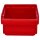 Voxura K04-2500-73 Lager Sichtbox Stapelbox Verpackungsdose Unterteil rot 184x124x73mm