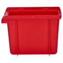 Voxura K04-2500-132 Lager Sichtbox Stapelbox Verpackungsdose Unterteil rot 184x124x132mm