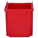 Voxura K04-2500-132 Lager Sichtbox Stapelbox Verpackungsdose Unterteil rot 184x124x132mm