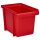 Voxura K04-2500-132 Lager Sichtbox Stapelbox Verpackungsdose Unterteil rot 184x124x132mm
