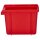 Voxura K04-2500-132 Lager Sichtbox Stapelbox Verpackungsdose Unterteil rot 184x124x132mm