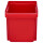 Voxura K04-2500-132 Lagersichtbox Stapelbox Verpackungsdose Unterteil rot 184x124x132mm