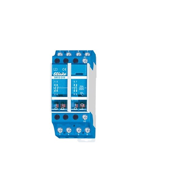 Eltako 22310930 Installationsschütz 230V 3 Schließer + 1 Öffner 25A/250V AC XR12-310-230V