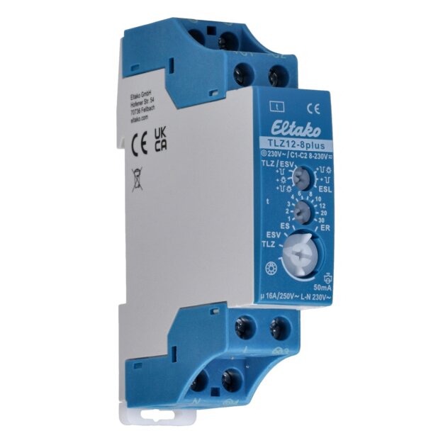 Eltako 23100832 Treppenlicht-Zeitschalter 1 Schließer 16A/250V AC TLZ12-8plus