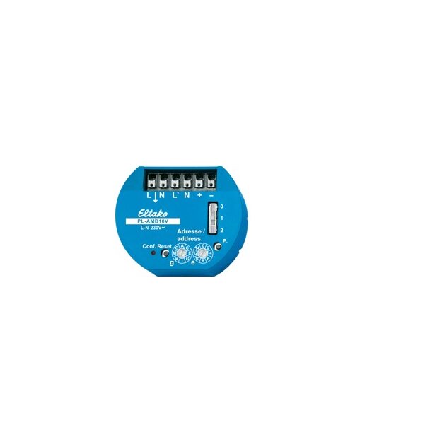 Eltako 31100006 Dezentraler Powerline-Dimm-Aktor 1-10 Volt PL-AMD10V