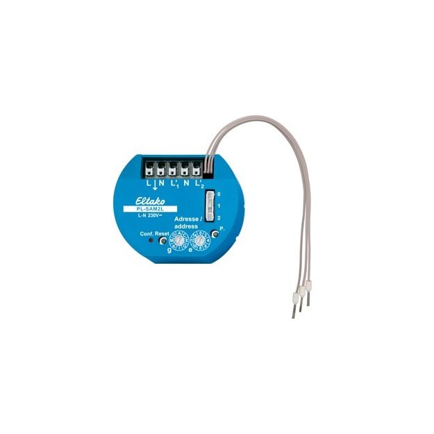 Eltako 31200001 Dezentraler Powerline-Aktor mit Sensoreingängen PL-SAM2L