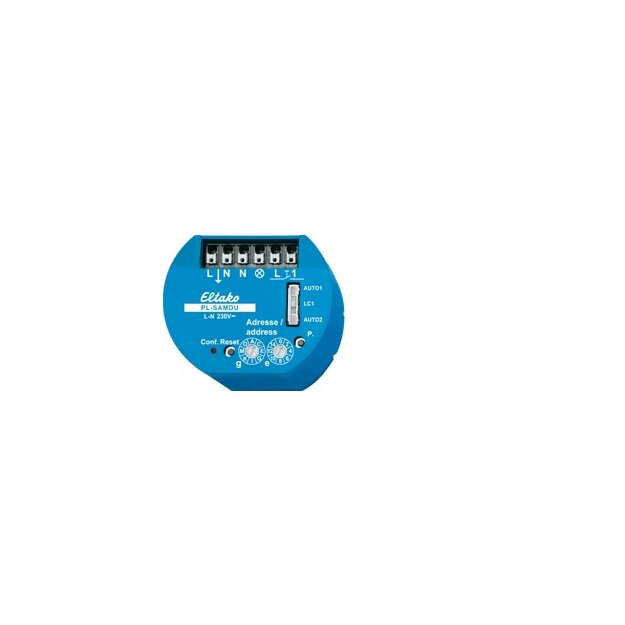 Eltako 31100008 Dezentraler Powerline-Universal-Dimmaktor mit Sensoreingang PL-SAMDU