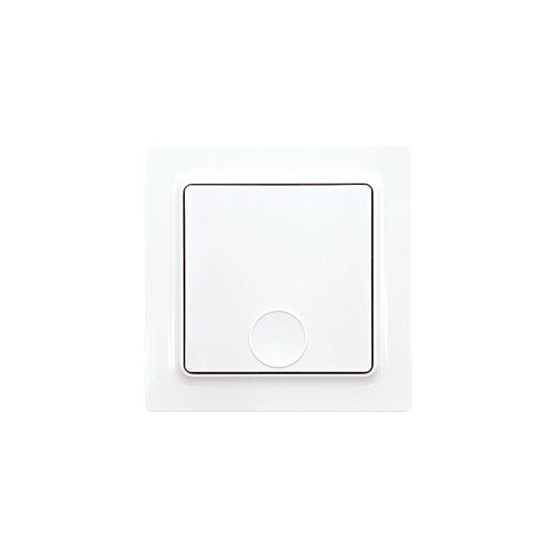 Eltako 30055725 Funk-1-Kanal-Taster Reinweiß glänzend E-Design55 F1T55E-wg
