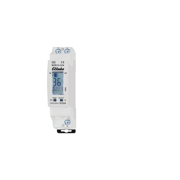 Eltako 28032410 Wechselstromzähler mit Reset ungeeicht WZR12-32A