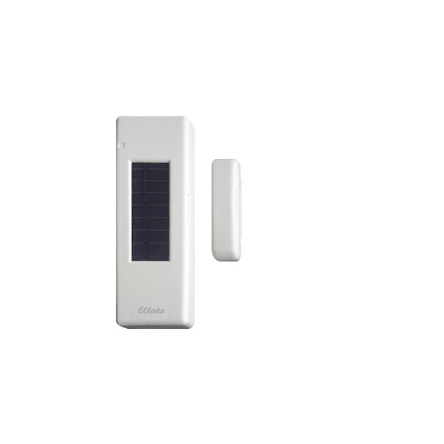 Eltako 30000424 Funksensor Fenster-Türkontakt mit Solarzelle und Batterie Reinweiß glänzend FTKB-wg