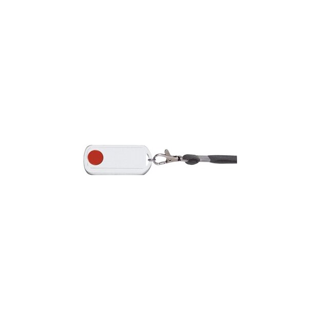 Eltako 30000465 Funk-Minihandsender für Rufsysteme mit Band wasserdicht FMH1W-wg/rot
