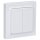 Eltako 30055705 Funktaster Reinweiß glänzend 55x55mm batterie- und leitungslos mit Doppelwippe E-Design55 F4T55E-wg
