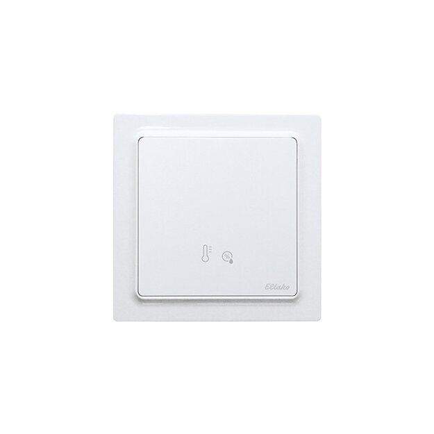 Eltako 30055475 Funk-Feuchte-Temperatursensor mit Batterie Reinweiß glänzend E-Design55 FFT55EB-wg