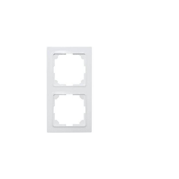 Eltako 30055827 2-fach-Universalrahmen innen 55x55mm Reinweiß glänzend E-Design55 R2UE55-wg