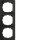 Eltako 30055748 3-fach-Universalrahmen innen 55x55mm Anthrazit matt E-Design55 R3UE55-am