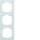 Eltako 30055828 3-fach-Universalrahmen innen 55x55mm Reinweiß glänzend E-Design55 R3UE55-wg