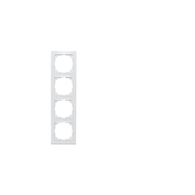 Eltako 30055826 4-fach-Universalrahmen innen 55x55mm Reinweiß glänzend E-Design55 R4UE55-wg