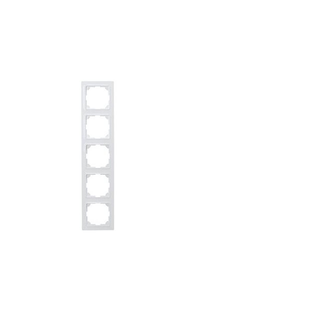 Eltako 30055775 5-fach-Universalrahmen Reinweiß glänzend E-Design55 R5UE55-wg