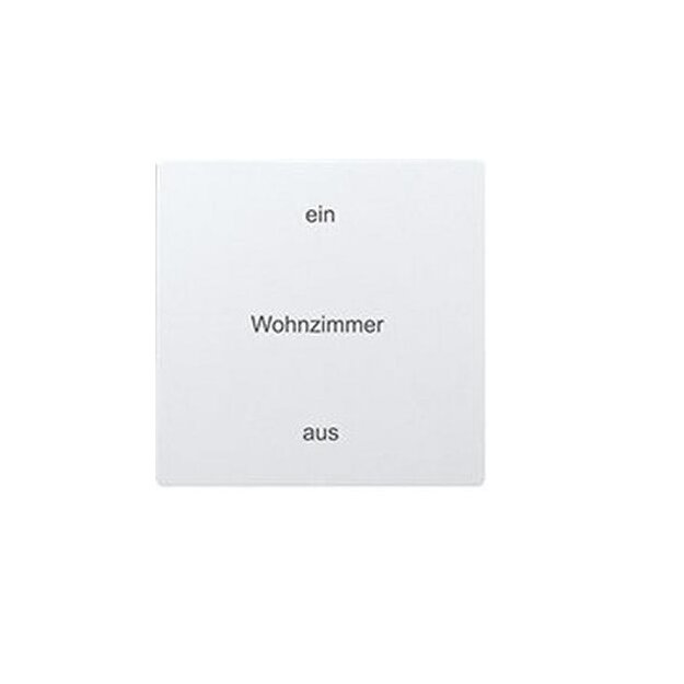 Eltako 30055966 Wippe lasergraviert für Funktaster 55x55mm Reinweiß glänzend E-Design55 W-F2T55E-wg-