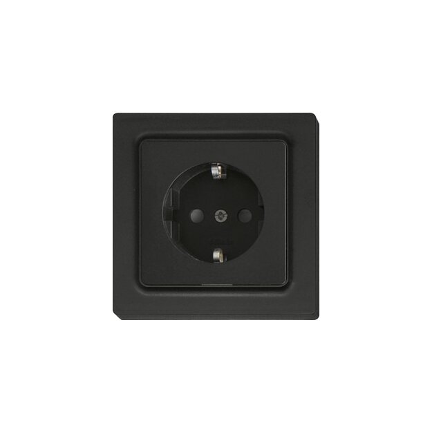 Eltako 30055898 Schutzkontakt-Steckdose mit Oberteil Anthrazit matt E-Design55 DSS55E-am