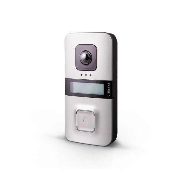 Grothe vidoora VD 720-L si vidoora LAN Türstation Silber Front Silber Korpus Anthrazit
