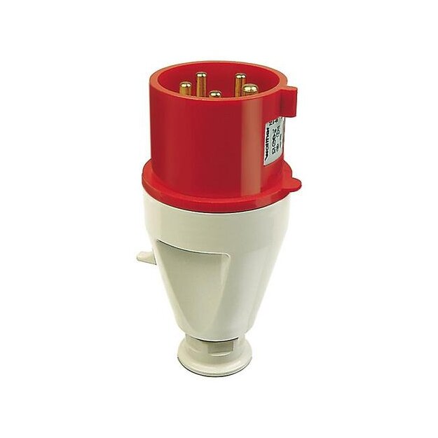 Walther 261 Stecker 63A 5P 6h mit Trompetenverschraubung