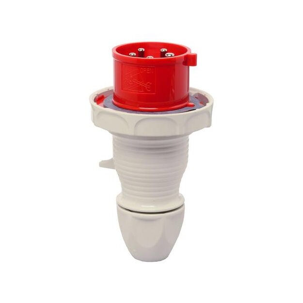Walther 219 Wasserdichter Stecker 16A 5P 6h mit Trompetenverschraubung