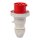 Walther 219406 Wasserdichter Stecker 16A 4P 6h mit außenliegender Kabelverschraubung