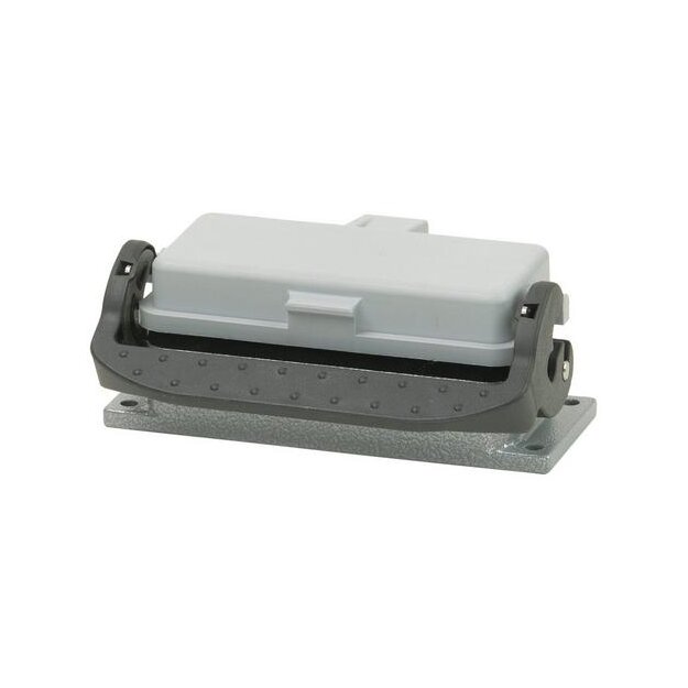Walther 714416 Anbaugehäuse B16 BA6 BB32 D40 DD72 und MOB16 aus Aluminium der Höhe 28mm mit Klappdeckel und Längsverriegelungsbügel