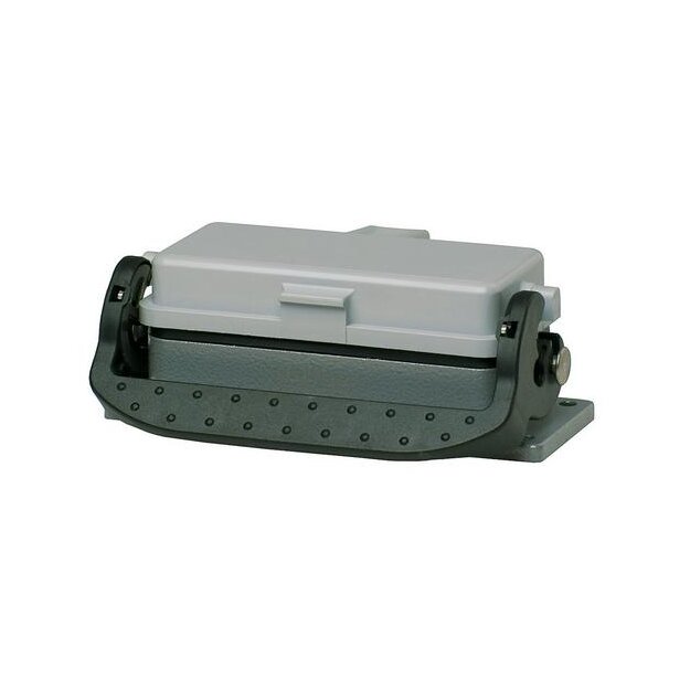 Walther 714424 Anbaugehäuse B24 BB46 D64 DD108 und MOB24 aus Aluminium der Höhe 28mm mit Klappdeckel und Längsverriegelungsbügel