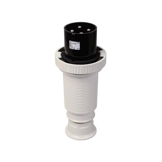Walther 269407 Wasserdichter Stecker 63A 4P 7h mit Trompetenverschraubung