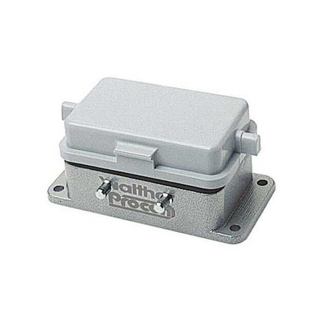 Walther 714210 Anbaugehäuse B10 BB18 DD42 und MOB10 aus Aluminium der Höhe 28mm mit Klappdeckel und Querverriegelungsnocken