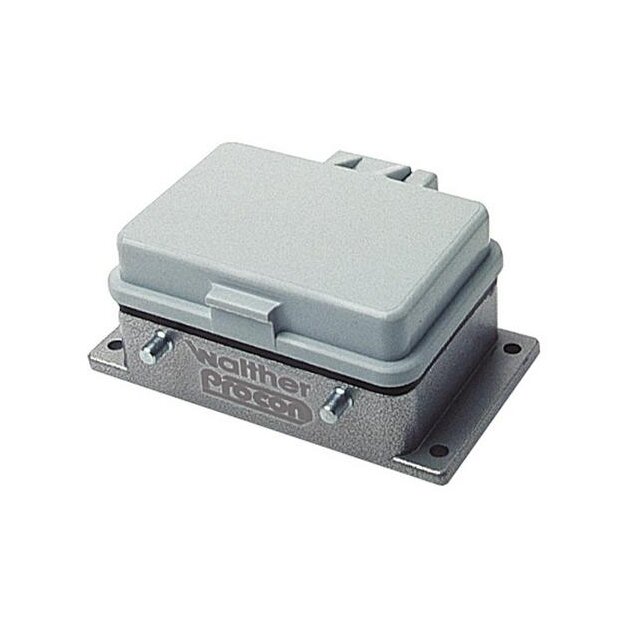 Walther 704232 Anbaugehäuse A32 und D50 aus Aluminium der Höhe 28mm mit Klappdeckel und Querverriegelungsnocken