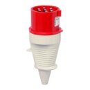 Walther 230706 Stecker 32A 7P 6h mit Kabelknickschutz