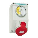 Walther AT110406 Wandsteckdose 16A 4P 6h mit 2-poligem...