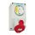 Walther AT110406 Wandsteckdose 16A 4P 6h mit 2-poligem Ausschalter und mechanische Verriegelung