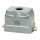Walther P712810 Tüllengehäuse B10 BB18 DD42 und MOB10 aus Aluminium der Höhe 56mm mit Längsverriegelungsnocken 1xM20 Gewindebohrung und Kabeleinführung gerade
