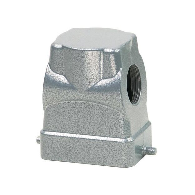 Walther P712606 Tüllengehäuse B6 BB10 DD24 und MOB6 aus Aluminium der Höhe 56mm mit Längsverriegelungsnocken 1xM20 Gewindebohrung und Kabeleinführungen seitlich