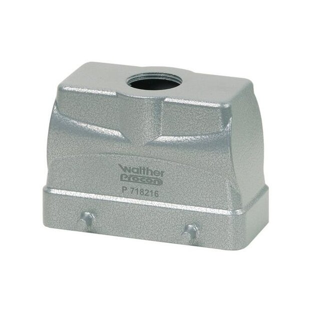 Walther P718316 Tüllengehäuse B16 BA6 BB32 D40 DD72 und MOB16 aus Alu der Höhe 65mm mit Querverriegelungsnocken 1xM32 Gewindebohrung und Kabeleinführung gerade
