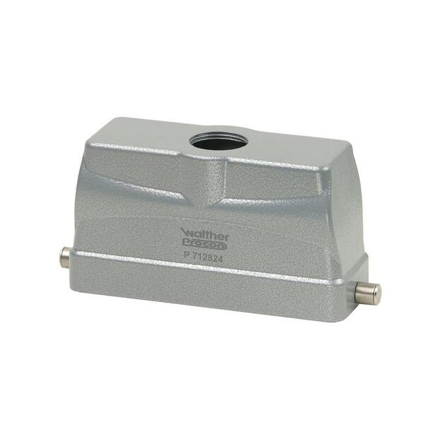 Walther P71892440 Tüllengehäuse B24 BB46 DD108 und MOB24 aus Aluminium der Höhe 76mm mit Längsverriegelungsnocken 1xM40 Gewindebohrung und Kabeleinführung gerade