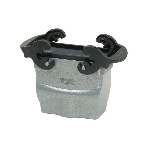 Walther P753772 Kupplungsgehäuse B16 BA6 BB32 D40 DD72 und MOB16 aus Alu der Höhe 81,5mm mit Querverriegelungsbügeln 1xM32 Gewindebohrung und Kabeleinführung gerade
