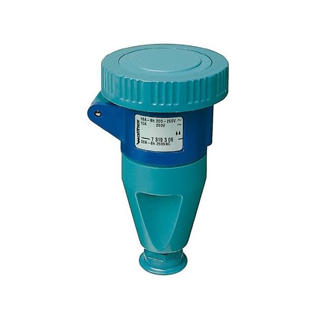 Walther 7319306 Wasserdichte CEPro Kupplung 16A 3P 6h mit Trompetenverschraubung