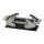 Walther 744110 Anbaugehäuse B HT 10 aus Aluminium der Höhe 28mm mit Querverriegelungsbügeln