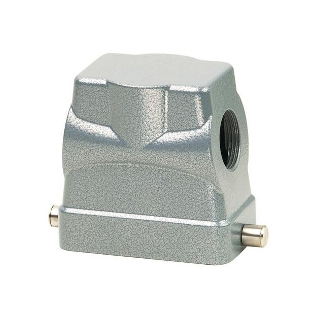 Walther P758642 Tüllengehäuse B10 BB18 DD42 und MOB10 aus Aluminium der Höhe 72mm mit Längsverriegelungsnocken 1xM25 Gewindebohrung und Kabeleinführung seitlich