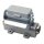 Walther T701710MS Sockelgehäuse A10 und D15 aus Aluminium der Höhe 52mm mit Klappdeckel Längsverriegelungsbügel und 2xM20 Stutzen