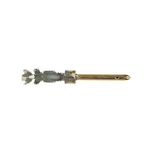 Walther 773101 Stiftkontakt für Crimpanschluss der Baureihe MO 20P vergoldet und mit Anschlussquerschnitt 0,25-0,5qmm